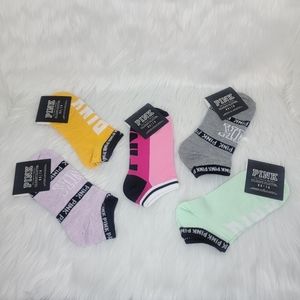 PINK Victoria's Secret collegiate collection socks.